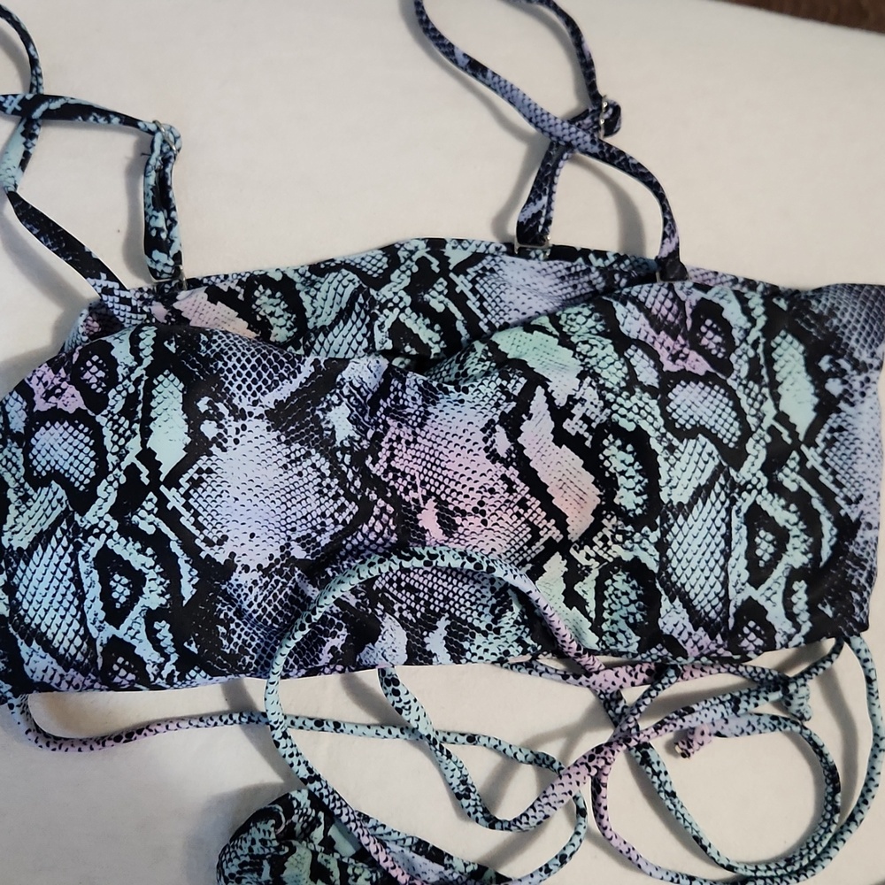 Multicolor Snake Print Bikini Set - Picture 3 of 3